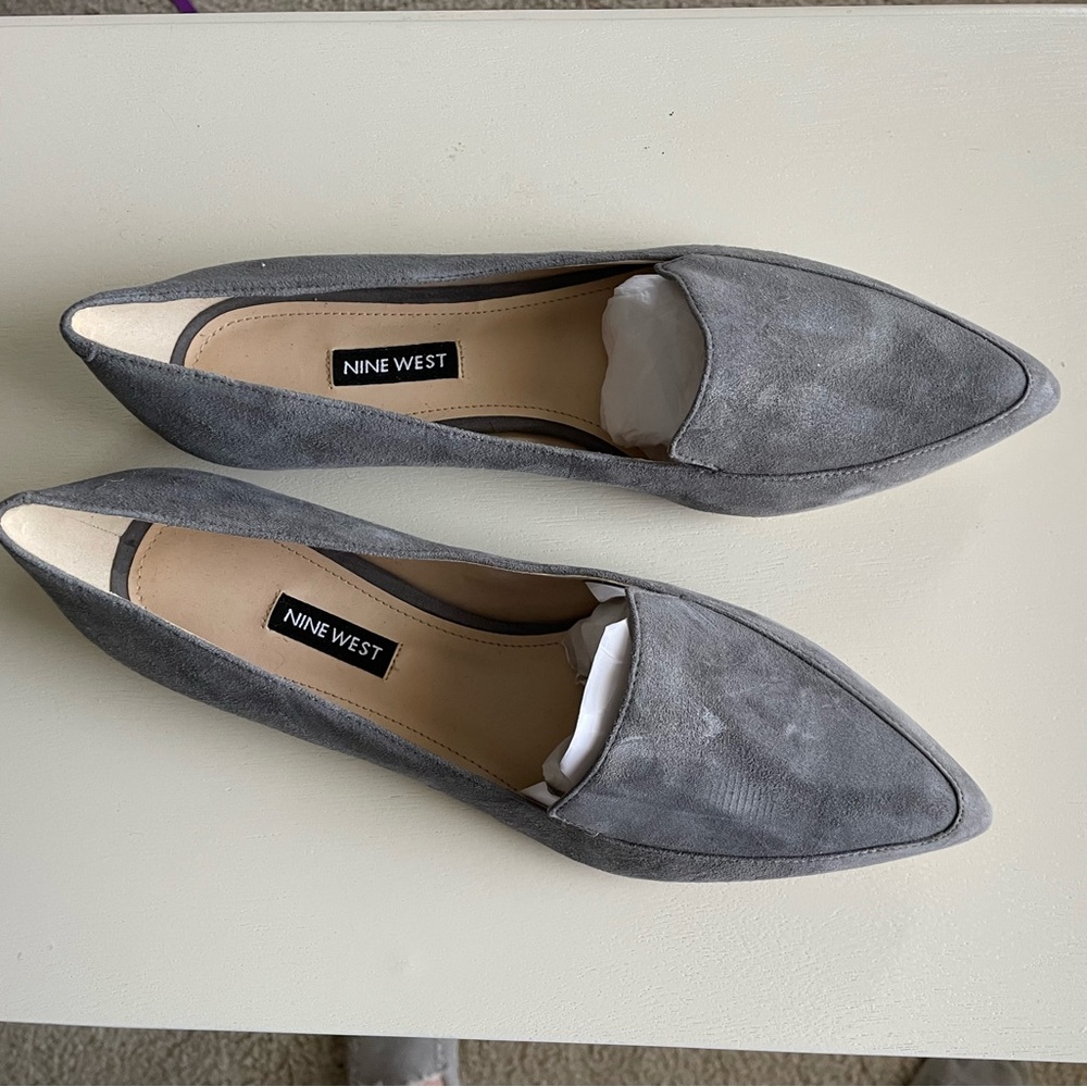 Nine West suede flats